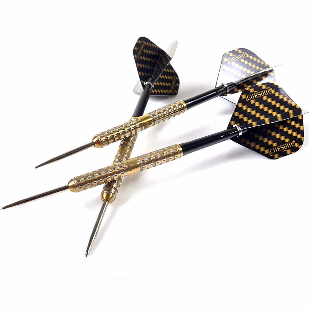 Set Fléchettes 26g 28g 30g Jeu De Fléchettes CUESOUL En Acier Tungstène 95% - Poids 26/28/30g - Étui Inclus Fléchettes Tungstène
