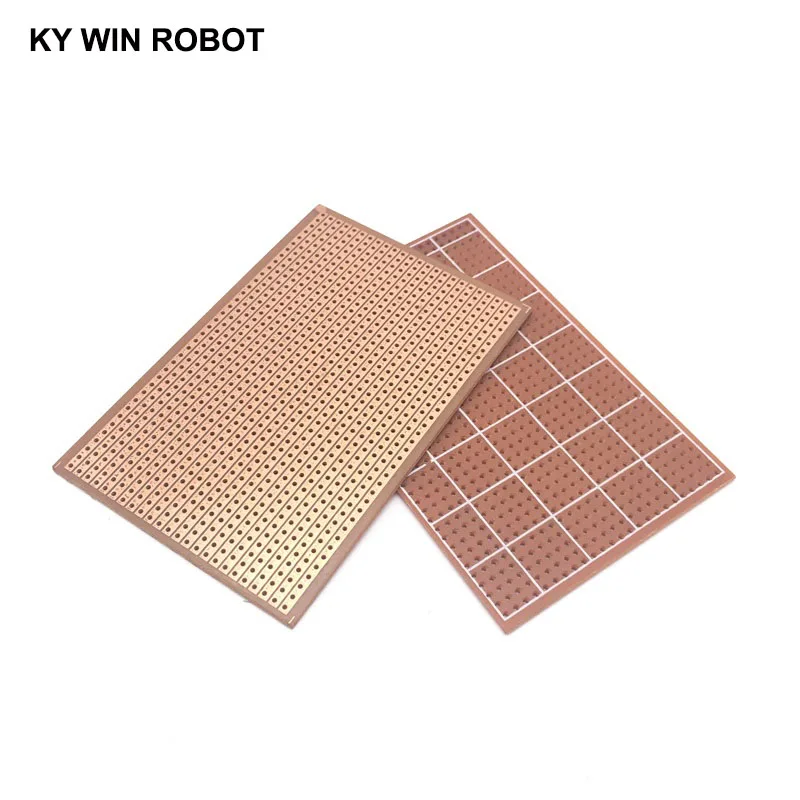 2pcs/lot DIY 6.4x9.5 6.4*9.5CM Prototype Paper PCB Universal Experiment Matrix Circuit Board Single Row Continuous Hole 64x95mm