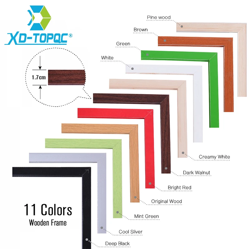 XINDI 50*70cm WhiteBoard Pine Wood & MDF Frame Magnetic Writing White Board Erased 11 Colors Office Memo Drawing Boards WB45