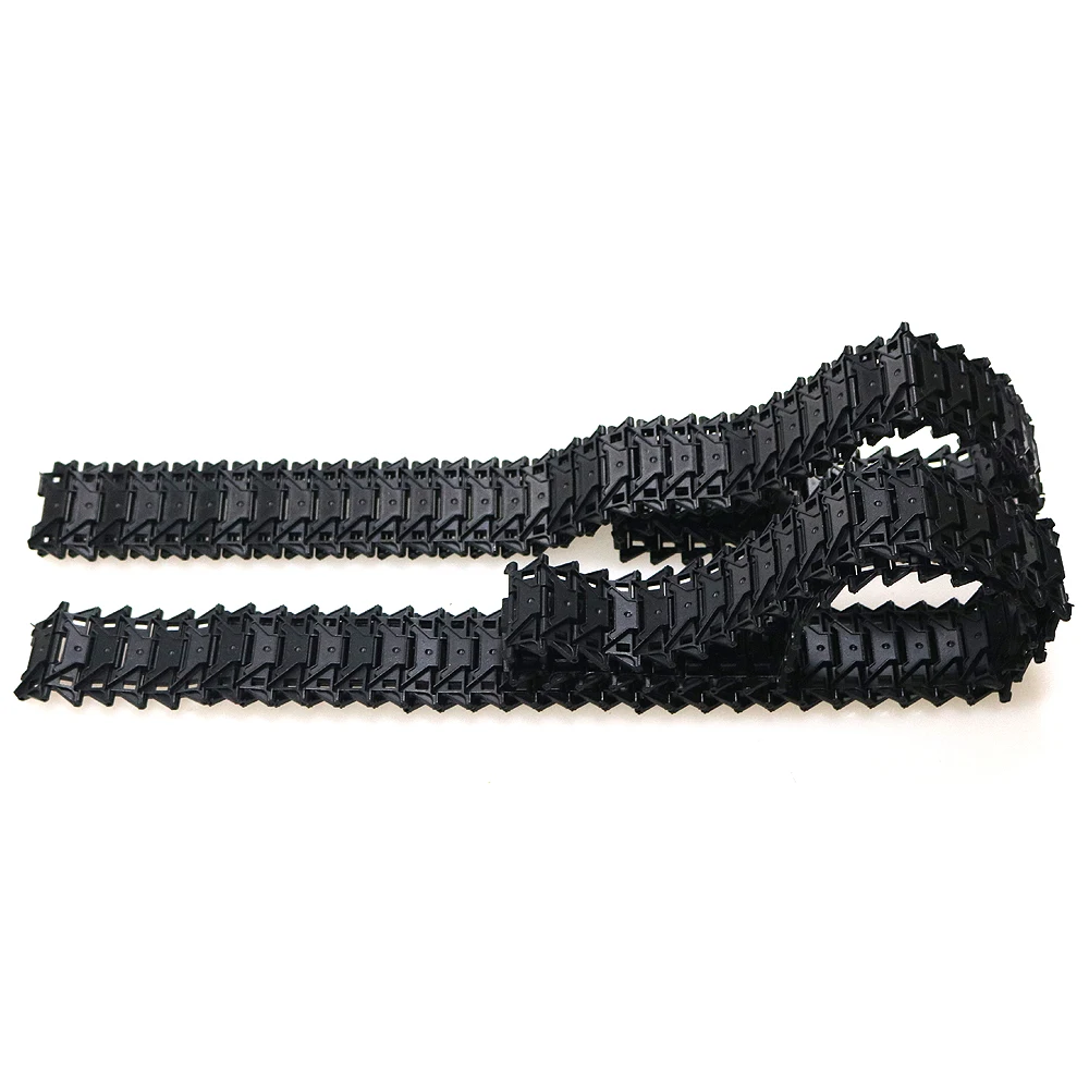 100*4cm Black Metal Caterpillar Tracks Crawler Heng Long 1/16 M41 Remote Control Tank 3839 Can Removable DIY RC Toy Parts