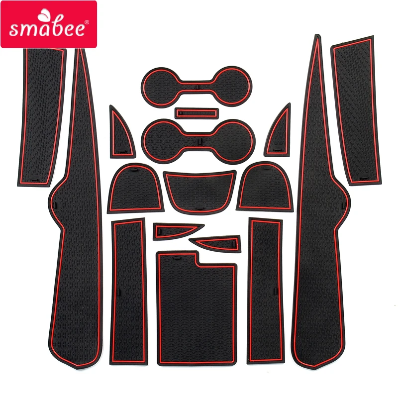 Smabee Gate Slot Pad for Chevrolet Malibu 2016 - 2021 9th Gen MK9 Anti-Slip Mat Interior Accessories Cup Holders Non-Slip Mats