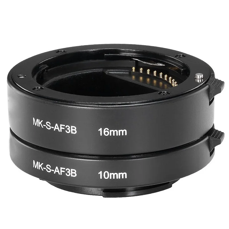 Meike Auto Focus Macro Extension Tube Ring for Sony E-Mount A6300 A6500 A6000 A7 A7II A7III A7SII NEX-7 NEX-6 NEX5R NEX-3N NEX-5