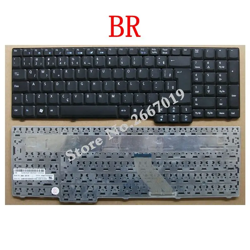 

BR New laptop keyboard FOR ACER PK1301L01H0 PK1306G3A07 PK1301L02H0 AEZK2700010 AEZR6700010 AEZR6700110 KB.INT00.307 Brazil