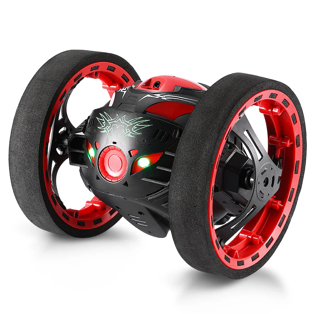 RC Car 360 Degree Bounce Car Remote Control Toys RC Robot 80cm High Jumping Car Radio Controlled Cars Machine LED Night Toys