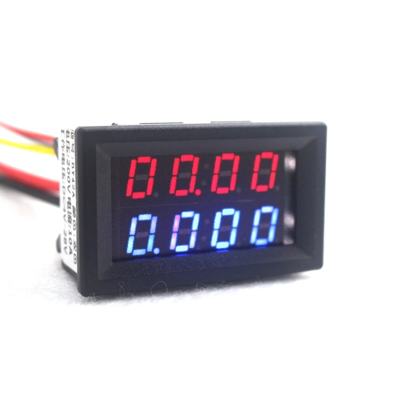 Digitale Dc 200V 0-10A Voltmeter Amperemeter Rood Blauw Led Dual Display Voltage Current Meter Detector Indicator Voeding DC4V-28V