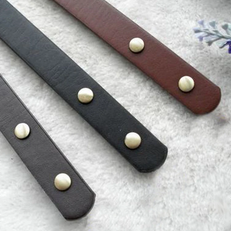 2pcs PU Leather Shoulder Bag Strap Bag Handles Detachable Belt DIY Handmade Replacement Handbag Strap Women Bag Accessories