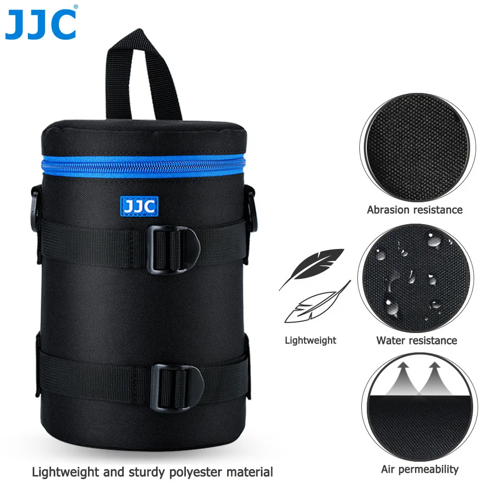 JJC Camera Lens Case Pouch Bag for DSLR Mirrorless Camera Lens Fit for Nikon Sony Olympus Panasonic Fuji Lens Protective Bag