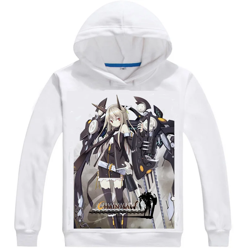 

POCO Asahiage Hoodies Multi-style Hooded hoodie Poco Chainsaw Heels Mecha Musume Megane Sketch Thighhighs Cosplay Sweatshirts