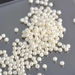 2000pcs 3mm Pearl Beads Acrylic Spacer Ball Beads Fit Jewelry Making Diy ZZ003X