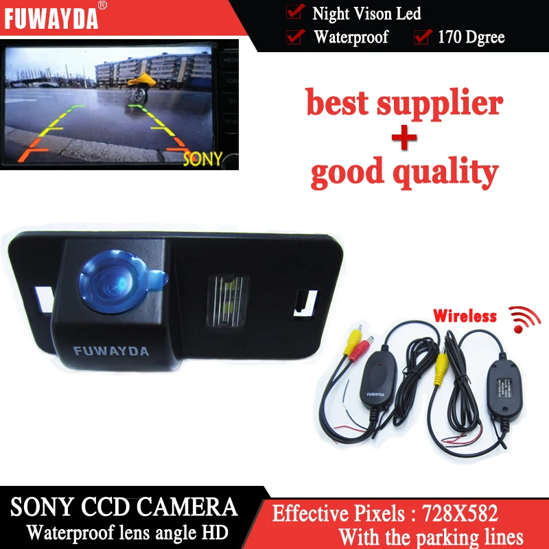 FUWAYDA Wireless FOR SONY CCD Car Rear View CAMERA for BMW 1/3/5/6/7 Series X5 X6 E46 E53 E70 E71 E39 E60N E61N WATERPROOF HD