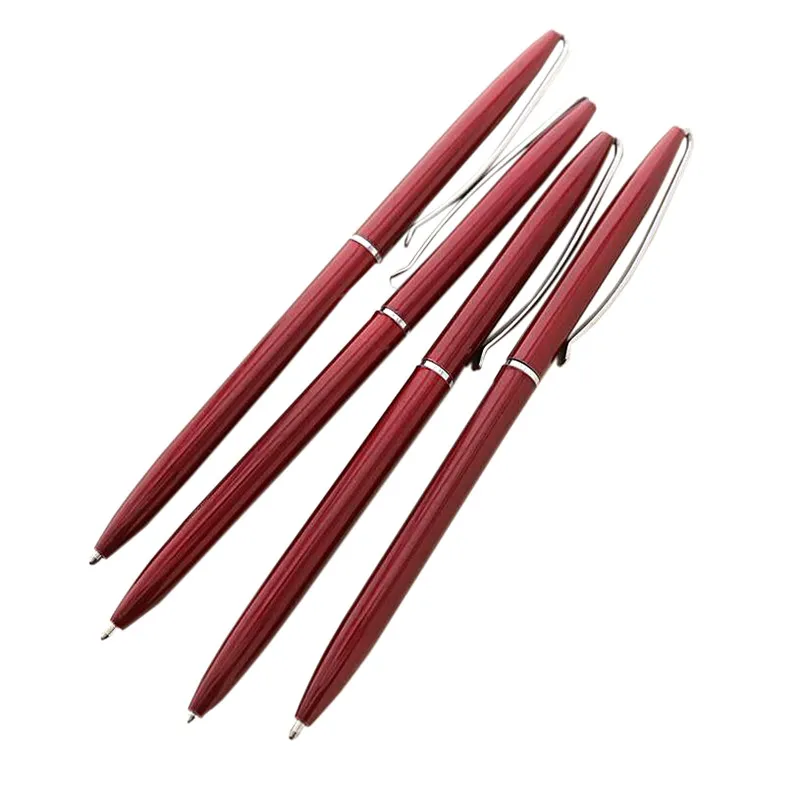 1 Pcs Metal ballpoint pen Luxury hotel pen Signature pen at bank counter Student stationery pen