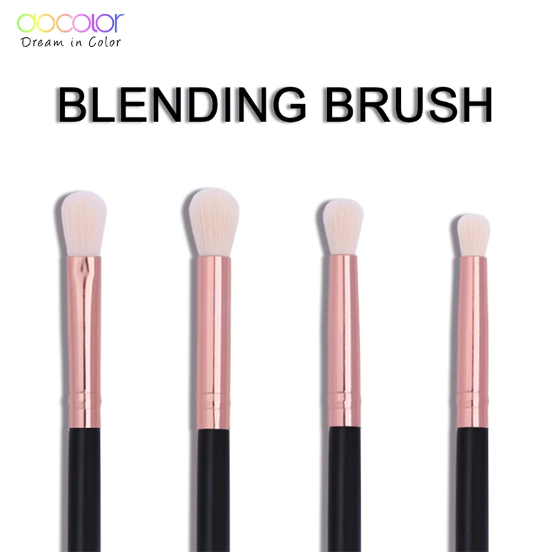 Docolor Makeup Brushes 4PCS Eyeshadow Brush Blending Eyebrow Make Up Brushes Synthetic Bristles Beauty Cosmetics Brush Set