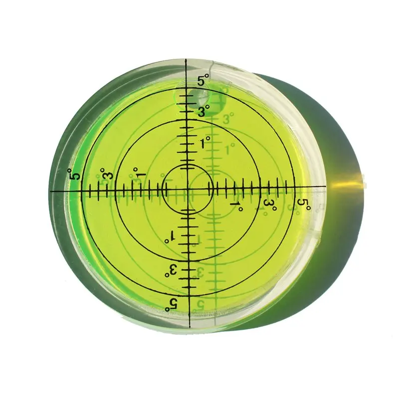 Universal Level Bubble Diameter 66mm Height 10mm Degree Mark Surface Round Circular Spirit Level 1PCS