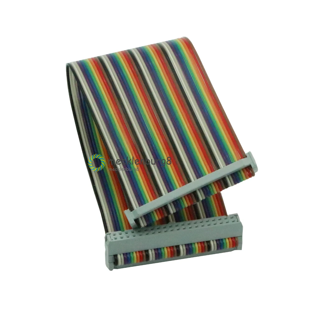 20cm 40 PIN Way GPIO Rainbow Ribbon Cable for Raspberry Pi Model B / Model B+