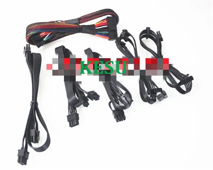 

ATX 24pin /PCI-E Dual 8pin(6+2) /CPU 8pin /SATA 15pin /IDE 4pin modular Power supply cable for Seasonic KM3 XP2 XM2 XP3 series