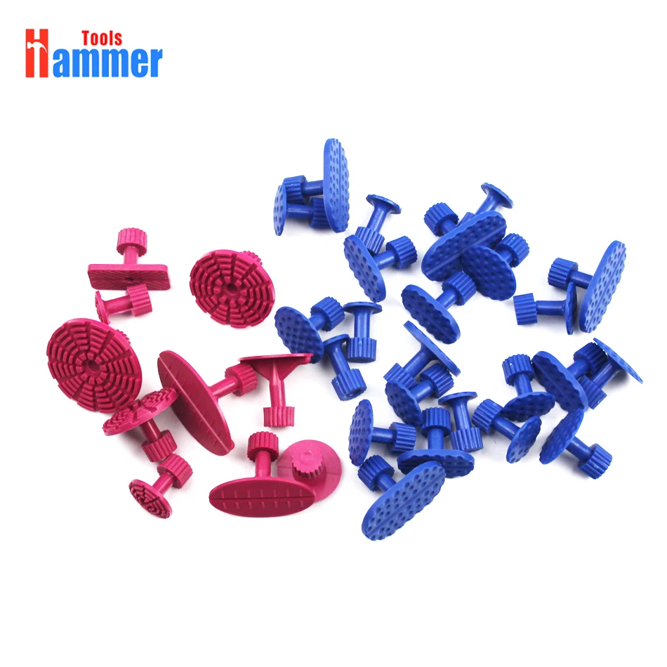 PDR King Tools 35Pcs Car Paintless Dent Repair dent Puller Tools Plastic Glue Tabs Removal Set