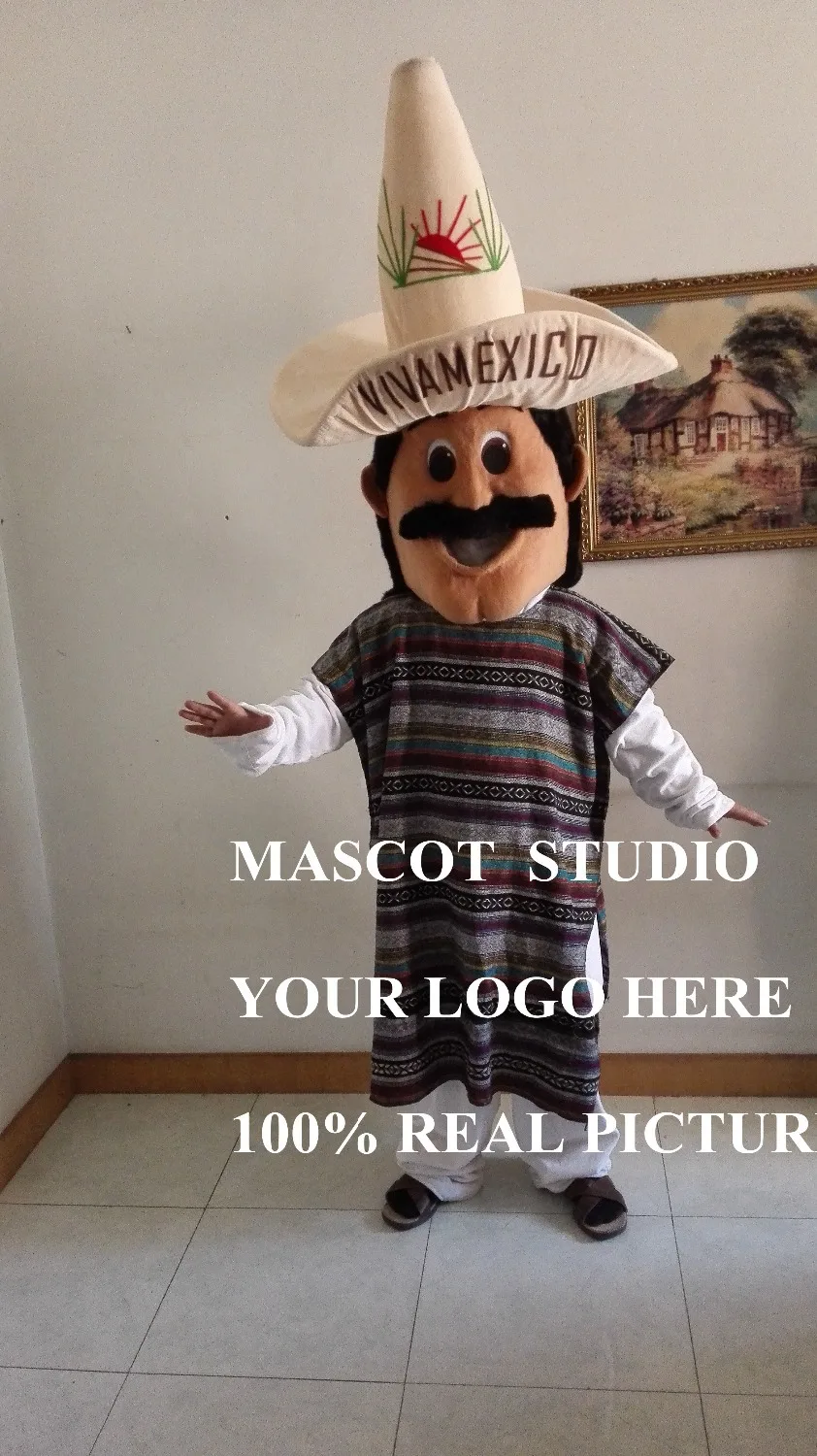 Mexican mascot Indian Costume custom fancy costume anime cosplay cartoon character mascotte theme fancy dress carnival costume