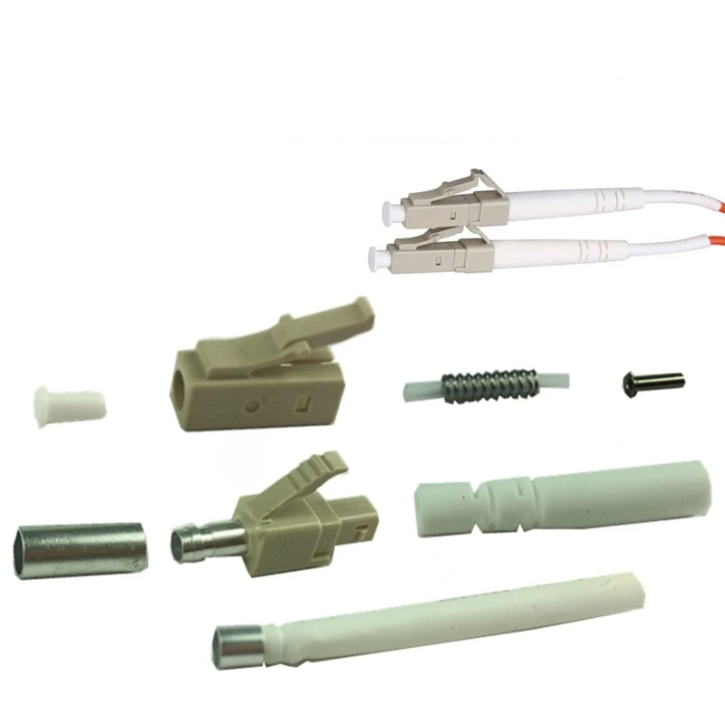 LC fiber connector KITS 1000PCS without ferrule Simplex APC UPC SM MM OM3 OM4 3.0mm 2.0mm 0.9mm ftth SC connector accessories