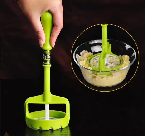 Prensa de patatas S/machacador de zanahoria de acero, utensilio de cocina Manual, exprimidor de frutas, ajo, Yam, barro, presión KX 022, 1 ud.