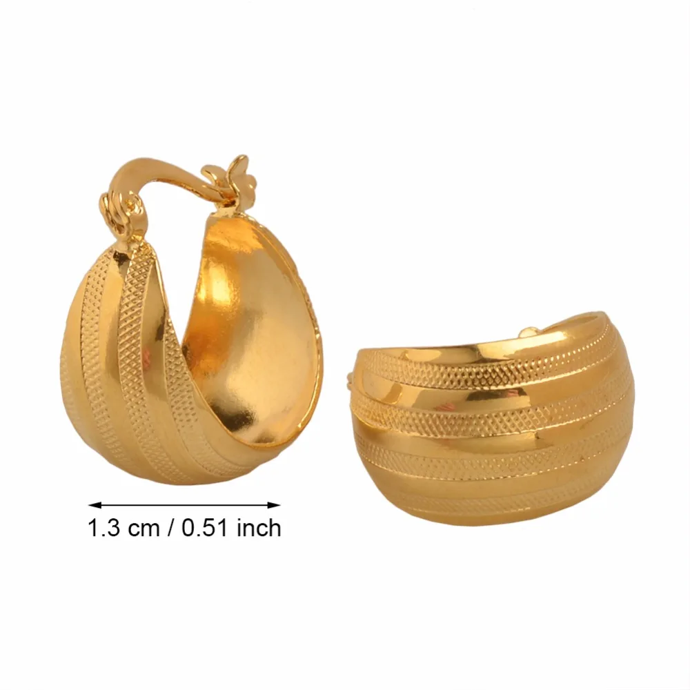 Anniyo Wholesale Prices Earrings for Women/Girl Arab/African Gold Color Ethiopian Jewelry #096406