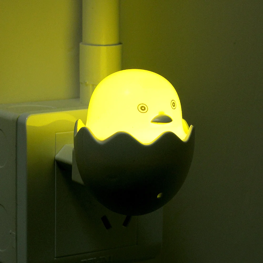 ANBLUB Yellow Duck LED Night Light Control Sensor LED Wall Lamp Remote Control for Home Bedroom Baby Children Kids Gift EU Plug