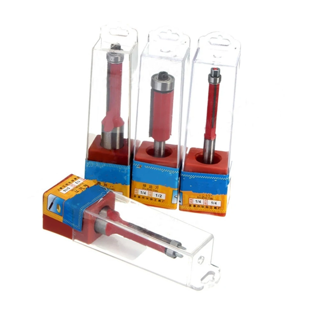 1 Pcs Flush Trim Router Bit 1/4'' Shank Carpentry Flush Trim Bit Carving Woodworking Router Bit Woodworking Tool