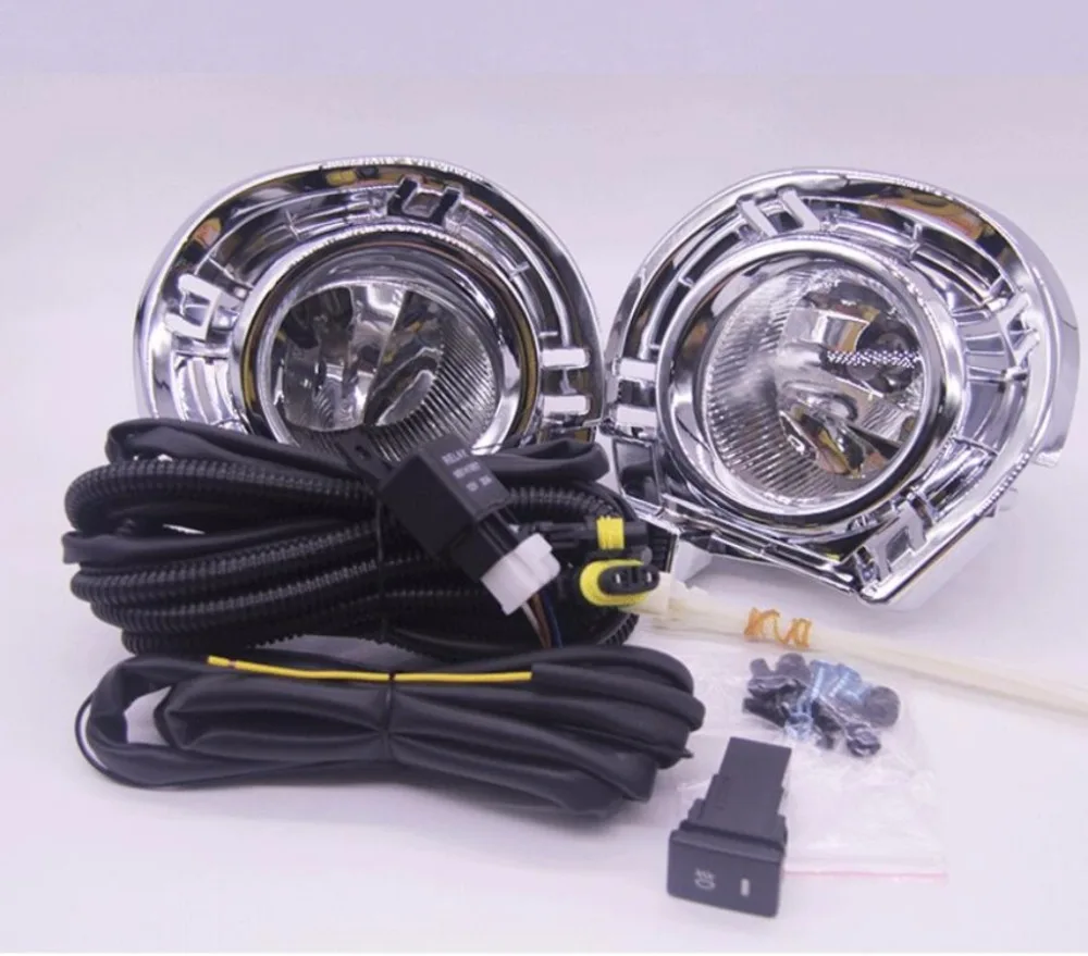 JanDeNing OEM Style Directly Replacement Fog Lights For Toyota Axio 2015 2016 2017 w/Bulb+Switch+Wire+Bezel/1Set