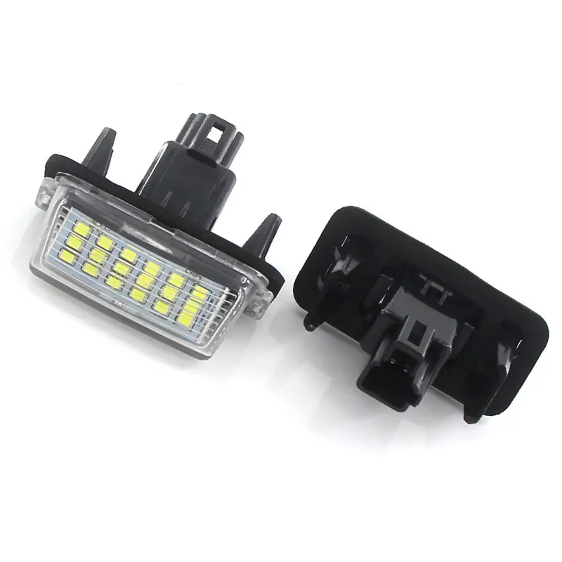 2pcs White LED License  Number  Plate Light Bulb Canbus  For Toyota Yaris/Vitz Camry Corolla Prius C Ractis Verso S