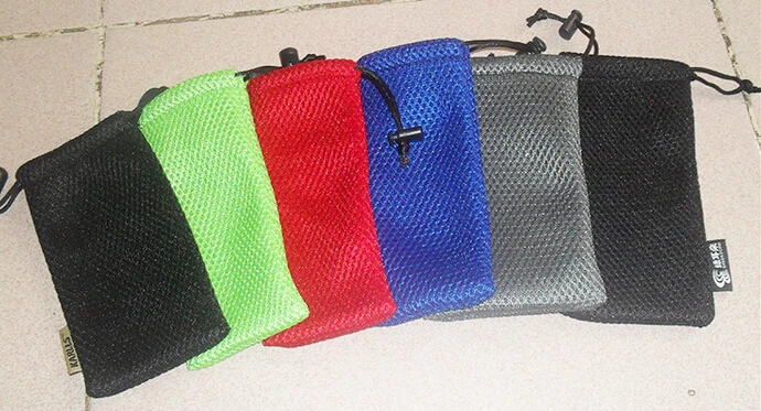 

100pcs free shipping mesh drawstring bag jewelry mesh bag mesh gift bag pouche custom logo for gift eyewear phone jewelry