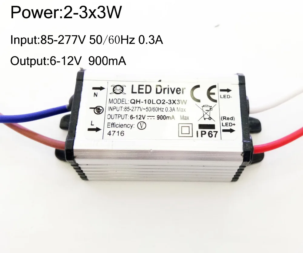 DC 6-40V 10W20W30W50W 600MA/900MA/1500MA Power Supply Floodlight LED Driver light Transformer IP67 Waterproof Adapter