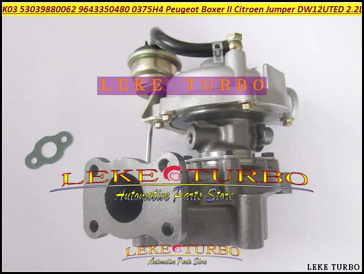 K03 62 53039880062 53039700062 0375H3 0375H4 Turbo Turbocharger For Peugeot Commercial Boxer Citroen Jumper 01-10 DW12UTED 2.2L