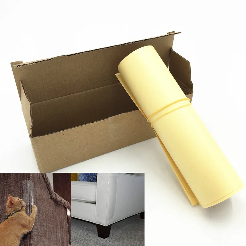 2pcs Couch guard cat claw protector Pinless self-adhesie protect pads cat scratching furniture for upholstery leather chairs