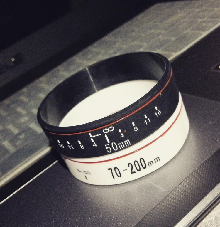 새로운 카메라 렌즈 팔찌 사진 작가 실리콘 팔찌 팔찌 렌즈 줌 크리프 canon nikon DSLR 카메라 9 가지 유형 핫 세일
