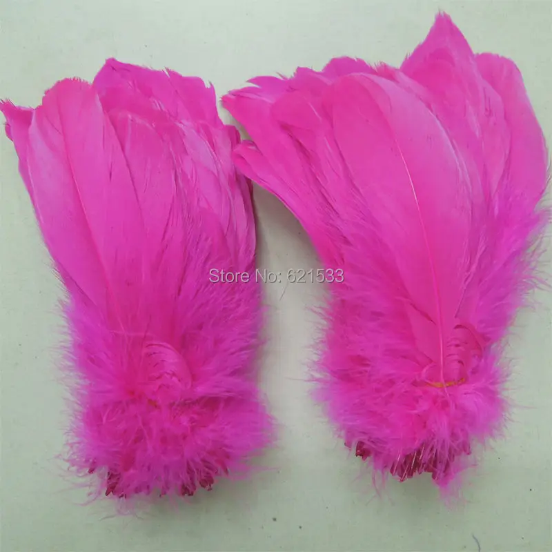 200pcs/lot! 13-18cm long Rose Loose Goose Nagoire Feathers Perfect for crafts,costume design,headbands,hair fascinators