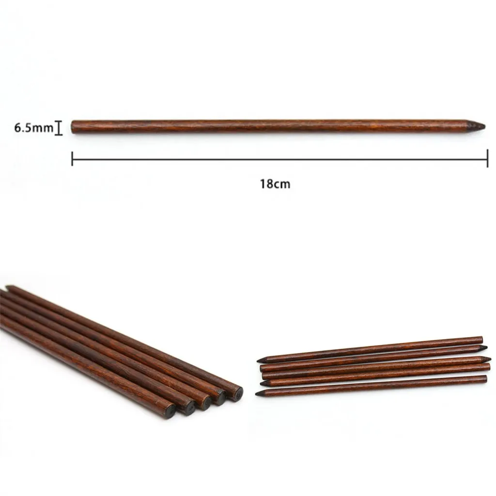 2021 Hot 10Pcs/lot 18cm Hair Sticks Printed Wood Hair pins Chopsticks Wooden Hairpin Needle Headwear Jewelry Drop Shipping