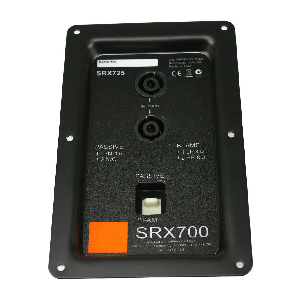 2PCS Metal 200mmm*123mm Stage Speaker Junction Box Dual 4core XLR Connectors Loudspeaker accessories With Switching Function