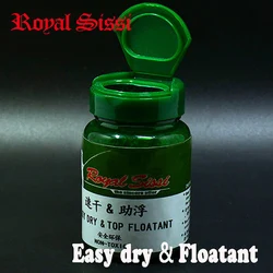 Royal Sissi 1 bottle EASY DRY& FlOATANT with flip lid container fly drying beads mixed with floatant powder fly fishing chemical