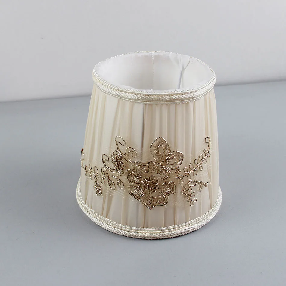 DIA 15.5cm/6.1inch High Quality pink Color Lace Lampshades for lamp, E14