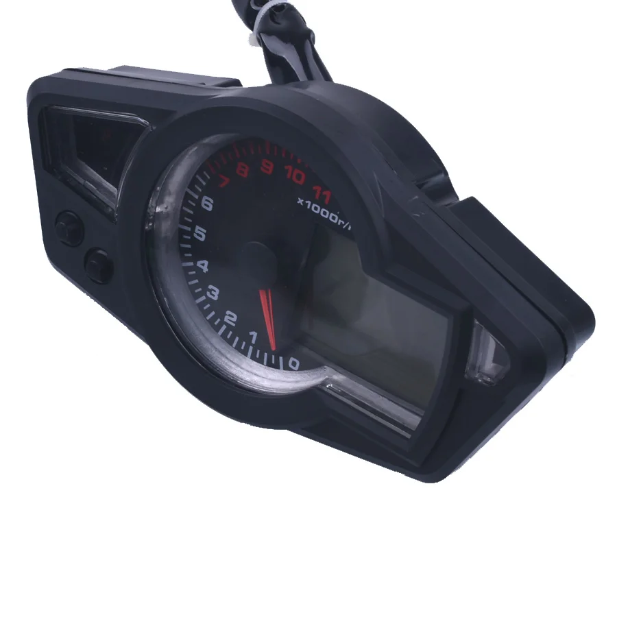 11000 rpm 12V LCD Digital Speedometer Tachometer Odometer Motorcycle Km/h Backlight for all motorcycle