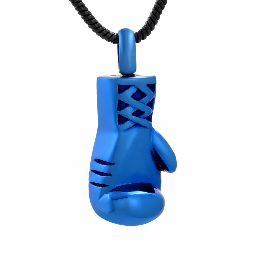 Hot Sale Boxing Glove Cremation Urn Necklace for Ash Holder Stainless Steel Ashes Keepsake Pendant Memorial Jewelry