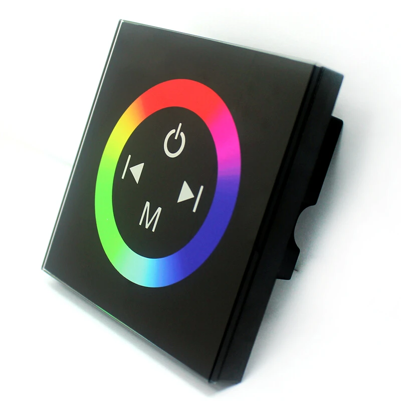 full color RGB Touch Panel LED Controller Dimmer DC12-24V input output 4A*3channnel output power 12V 144W 24V 288W