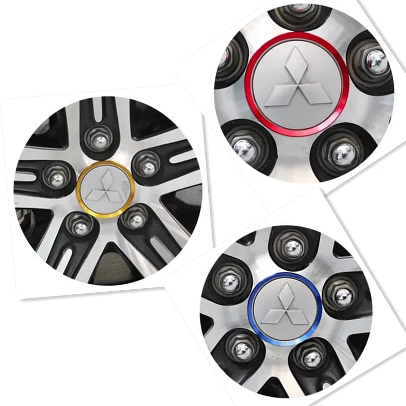 Car Styling Ring Wheel Hub Decoration Circle For Mitsubishi Airtrek ASX Delica D5 Endeavor Montero Outlander 2 3 XL Pajero 2 4