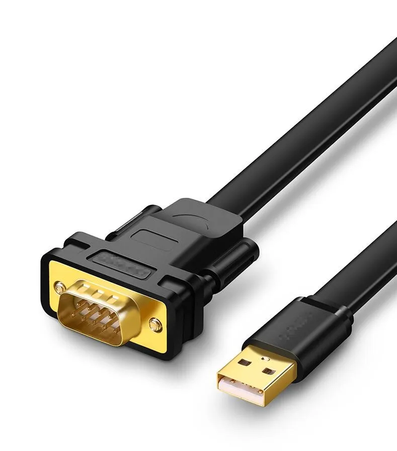 

USB2.0 to RS232 com Serial DB9 Converter Flat Cable For Win10 WIN8 MAC SERVER2008 INDUSTRY FTDI FT232