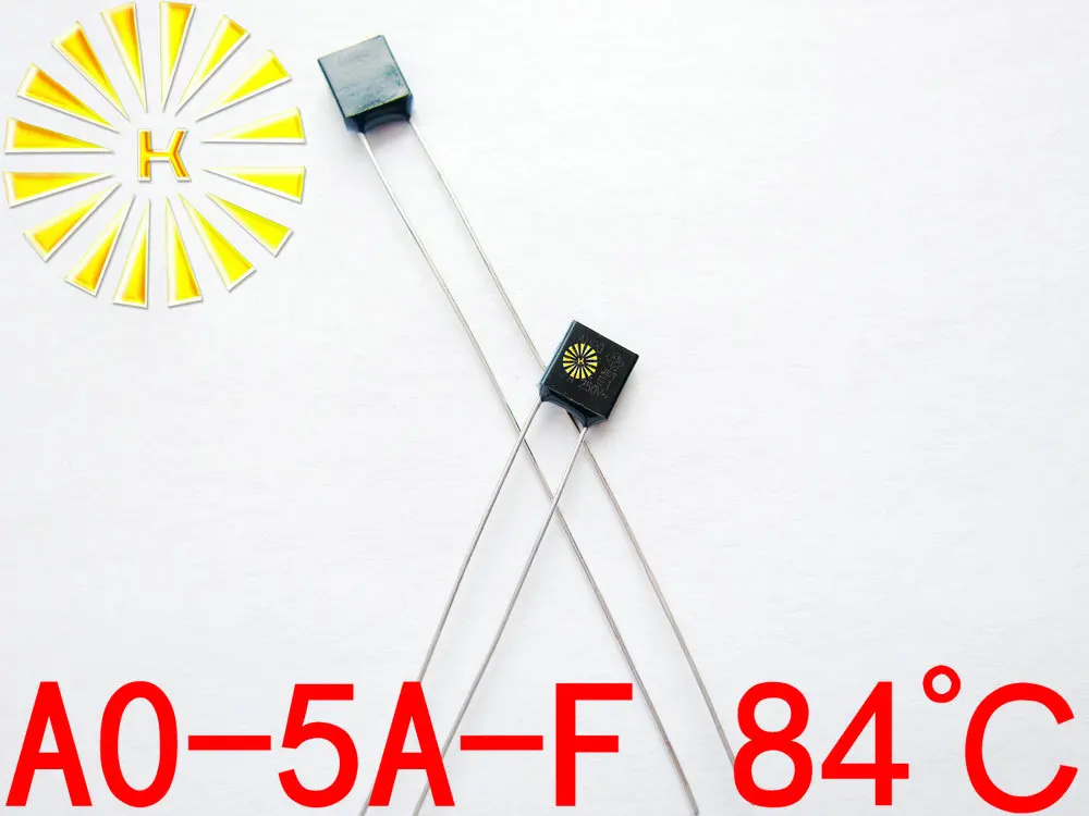 

100% Original A0-5A-F 84 degree Thermal Cutoff RH84 Thermal-Links 5A 250V Black Square Temperature Fuse x 500PCS