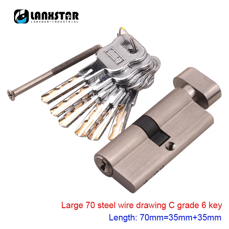 All Copper Large 70 Knob Small 70 Single Open C-class Blade Lock Core Universal Security Door Super B-class C-class Locks Core