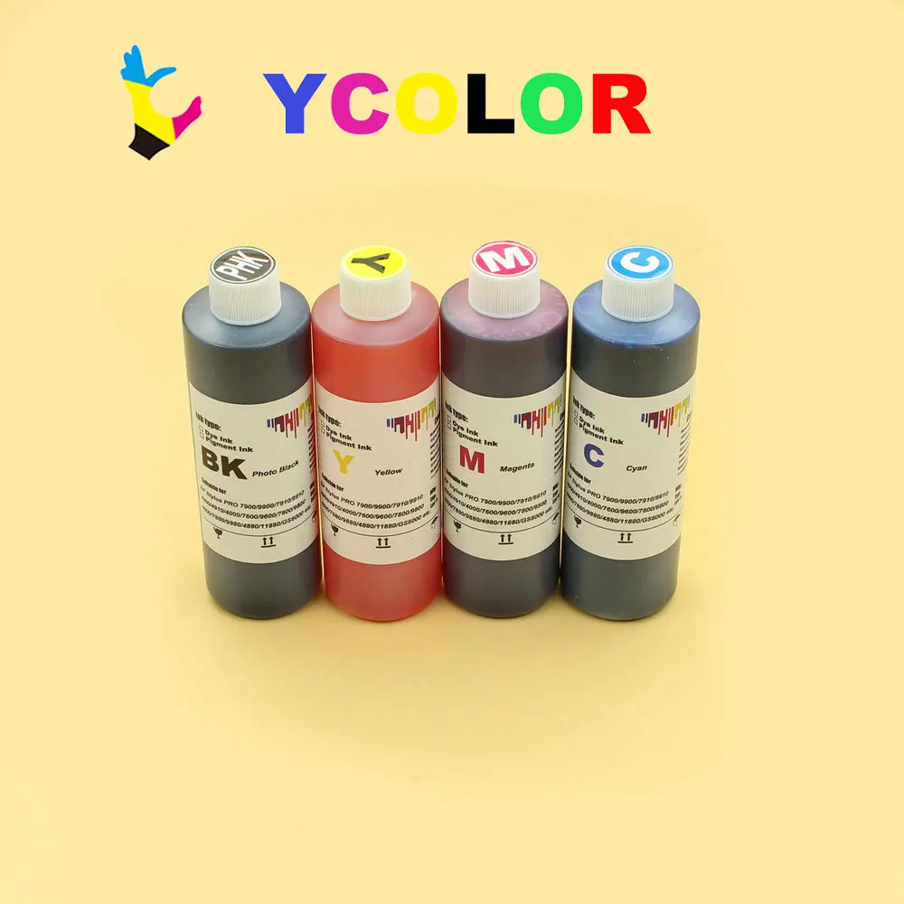 4 color/bottle 250ML Universal dye ink for Epson SureColor F6200 F7200 F9200 F6000 F7000 F6070 F7070 printer