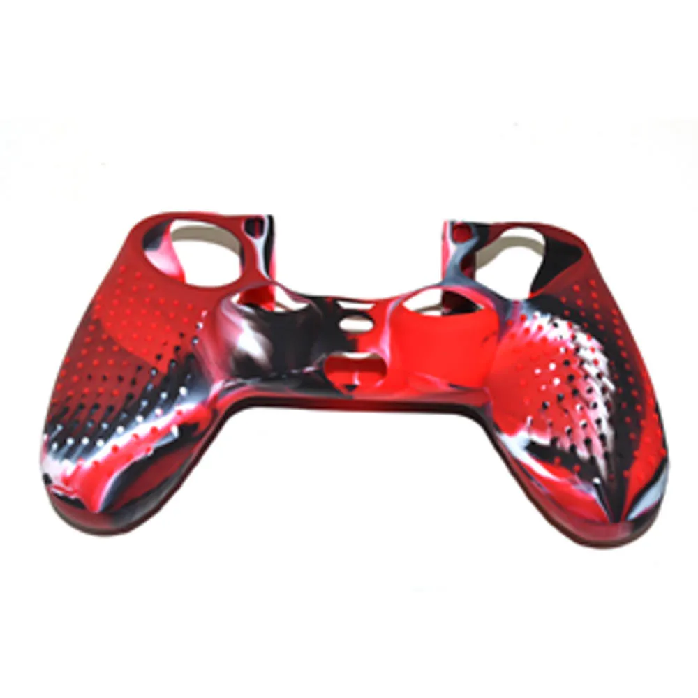 10PCS Camouflage Silicone Rubber Case Skin Grip Cover Case For PS4 Controller Joystick Gamepad Outer Case