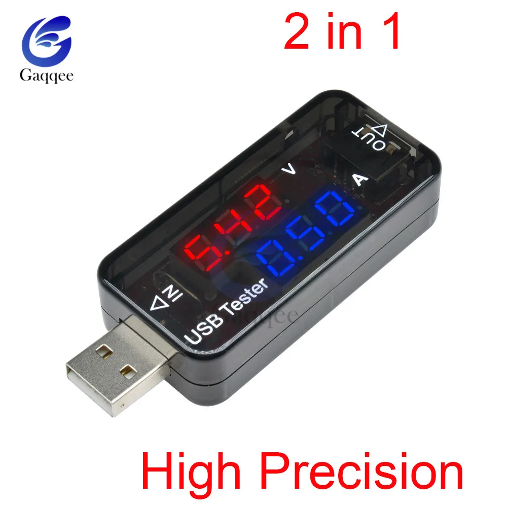 LED Digital Dual USB Port Current Voltage Charging Test Detector Tester Battery Voltmeter Ammeter Charger Doctor Meter Monitor