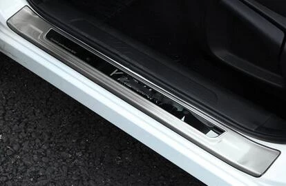 Higher star stainless steel 4units car door sill Scuff Plate,threshold protection pedal sticker for Renault Kadjar 2015-2018