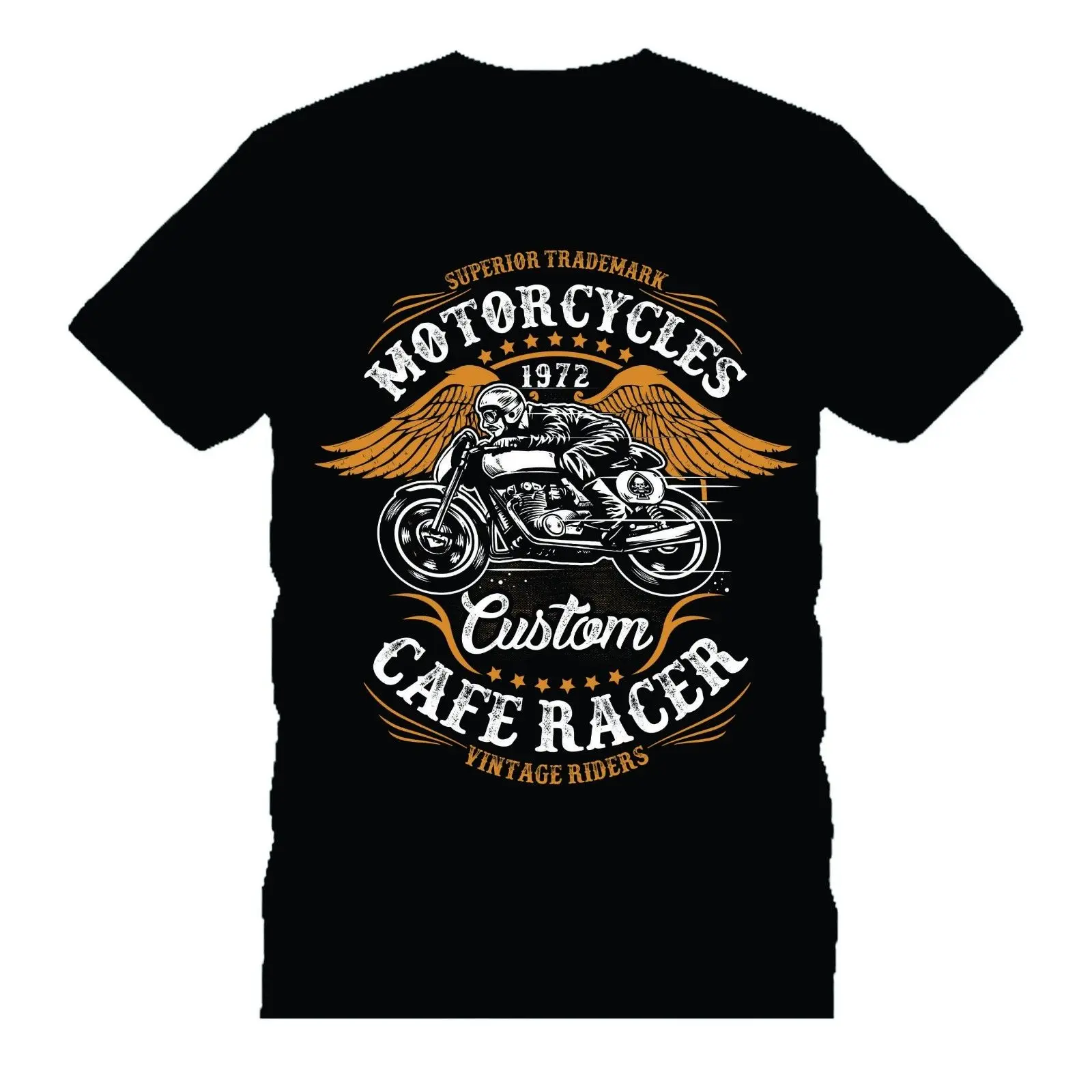 Print T-Shirt Fashion Vintage Classic Cafe Racer Rs Custom Mens T Shirt Mens' T-Shirt